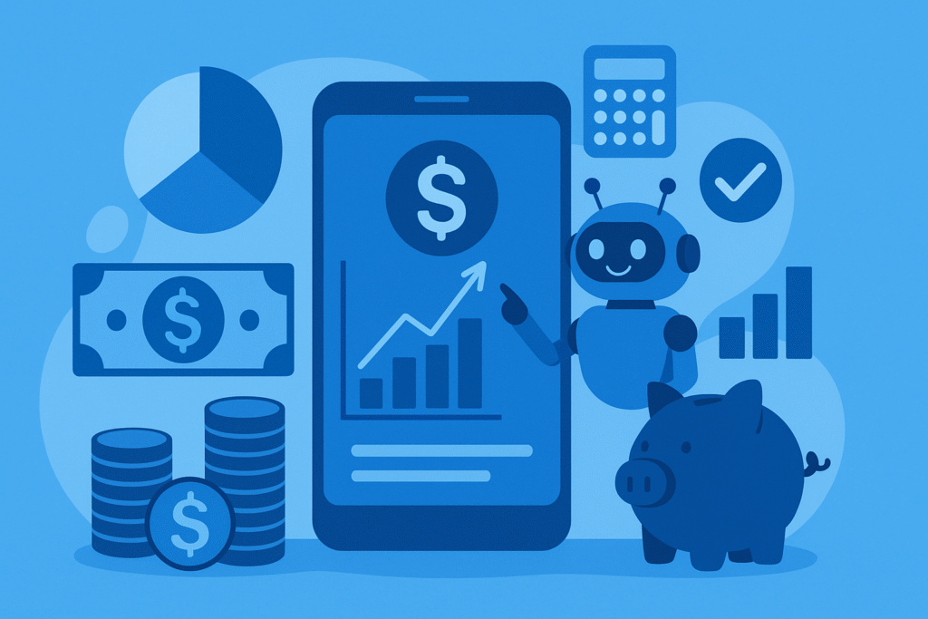 AI-powered budgeting illustration for 2025 finances